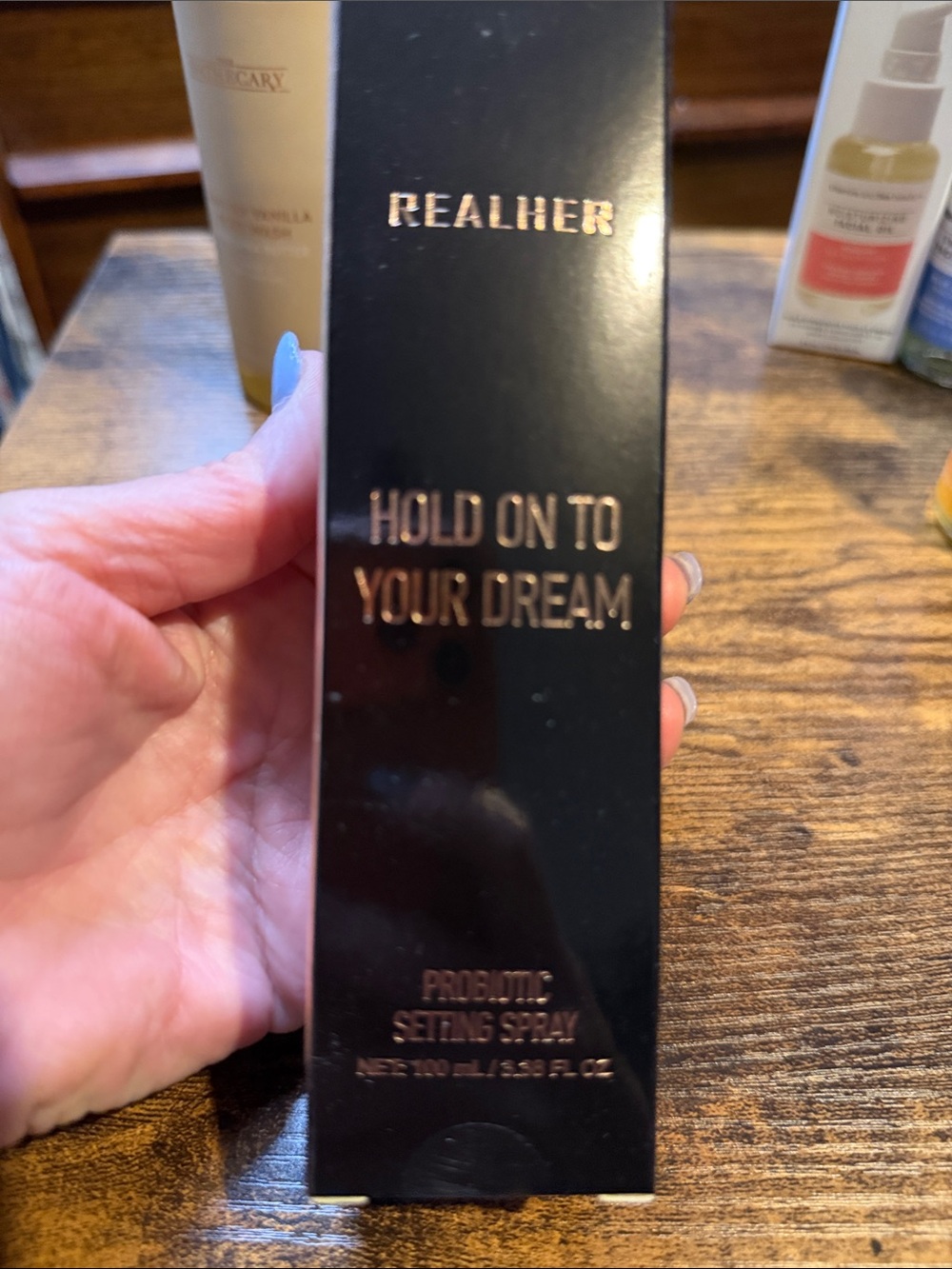 RealHer Black Box with Rose Gold Lettering